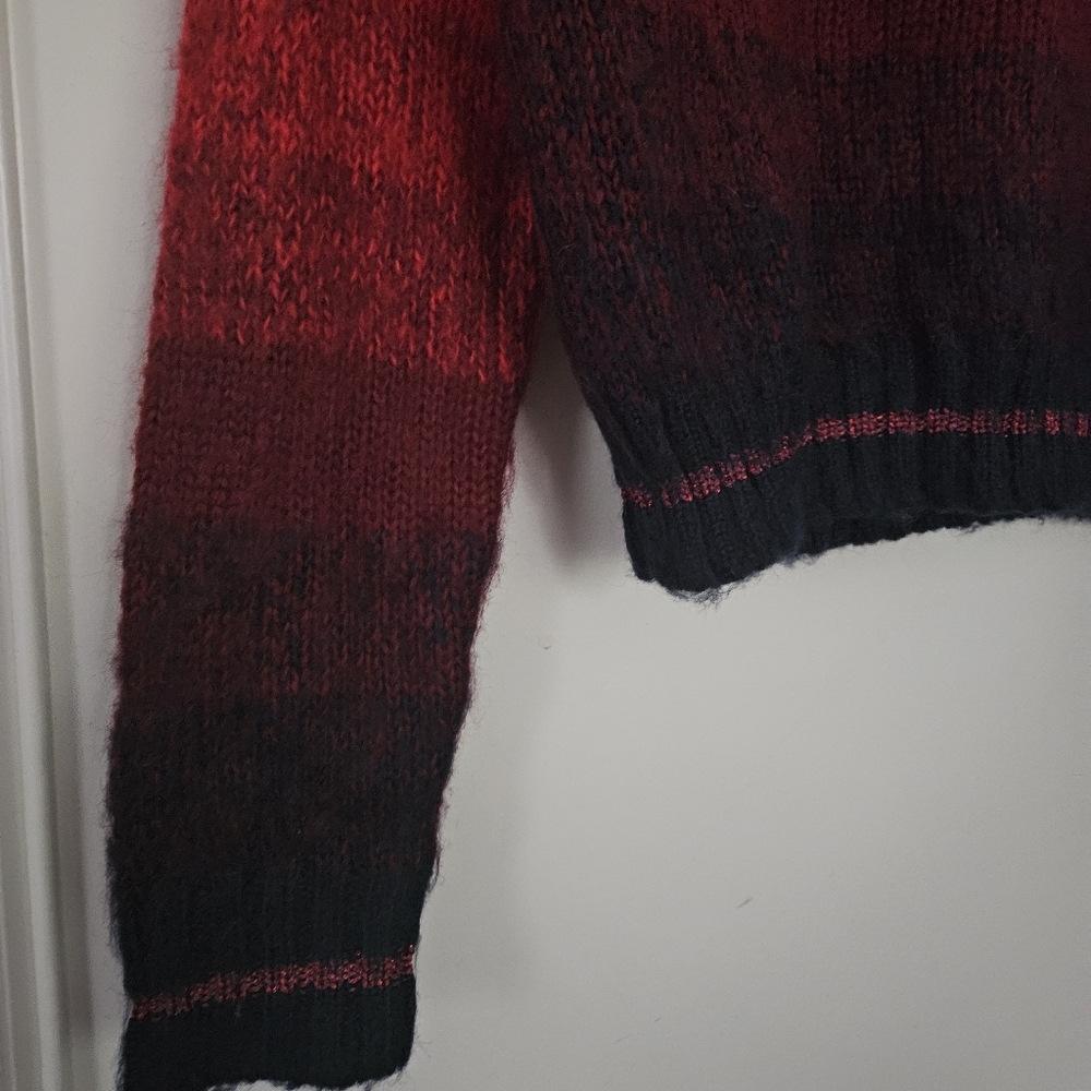 American Eagle Boxy Striped Acrylic Crewneck Sweater - Picture 5 of 9